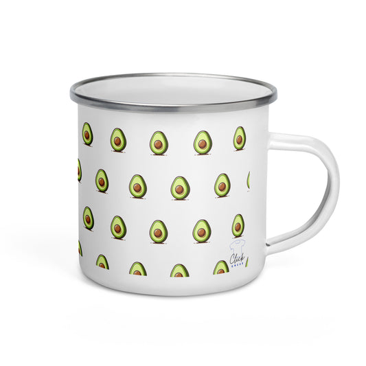 Taza esmaltada - Aguacates