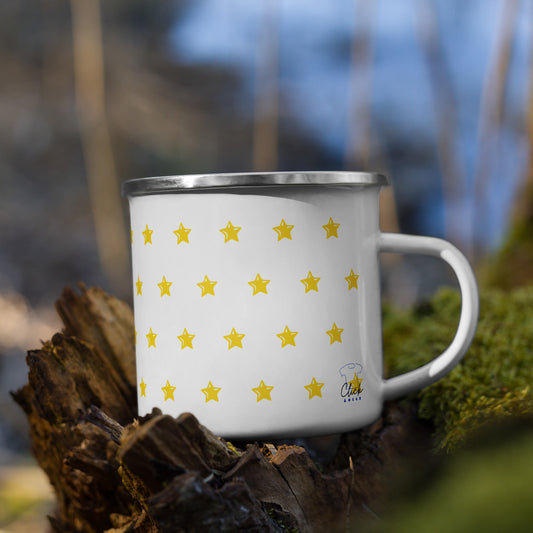 Taza esmaltada con Estrellas